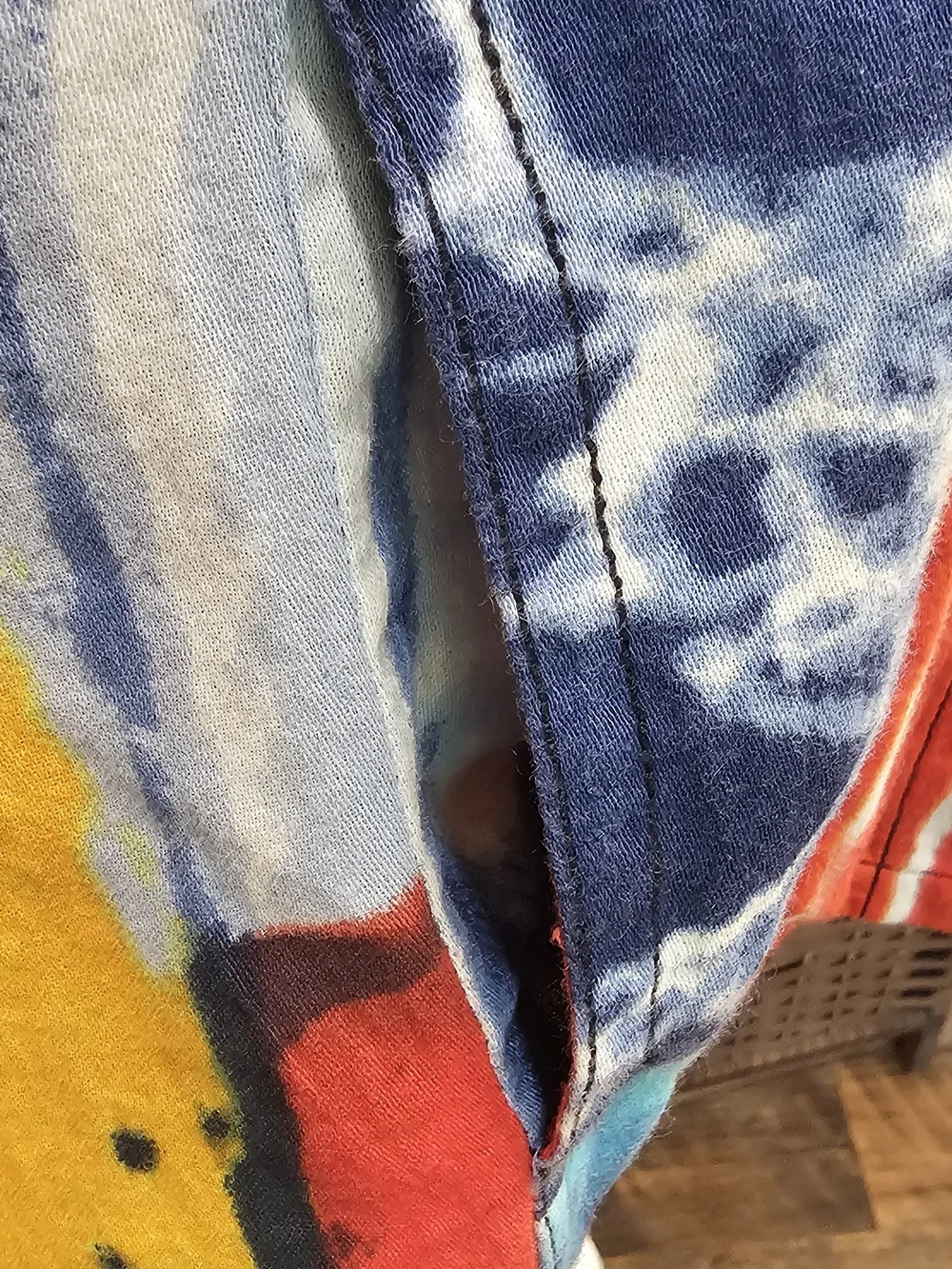 Parsley & Sage Turquoise Blue Multi-Color Abstract Button Jacket